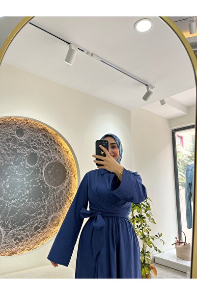 ELF Belden Bağlamalı Elbise