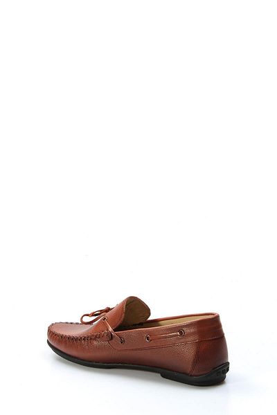 FAST STEP Genuine Leather Tan Men's Loafer Shoes 628ma01