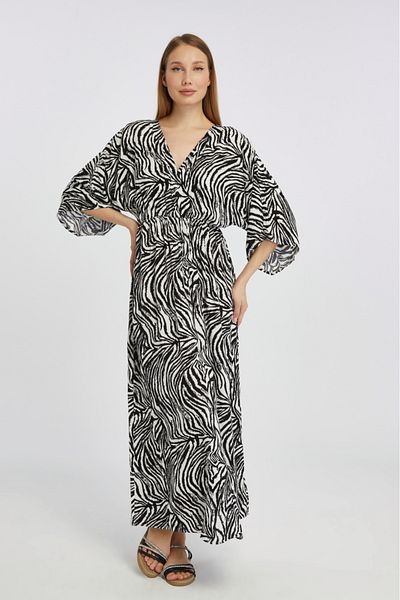 minikiss Rochie de damă din viscoză imprimată