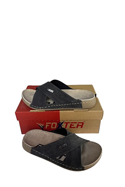 Foxter النعال الصليب الرمادي