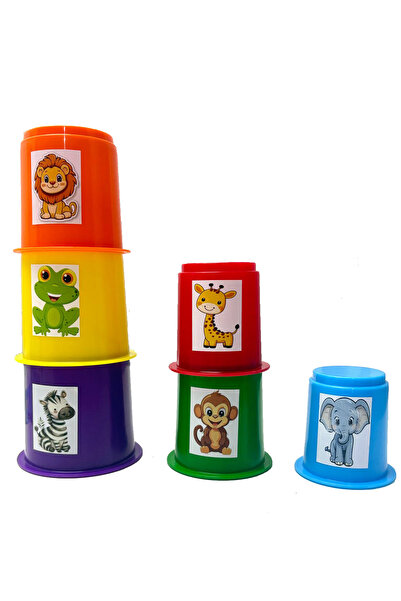 toysnet Bebeğimin Ilk Oyuncakları 2'li Set Eğitici Oyuncak Sevimli Kule Ve Bultak
