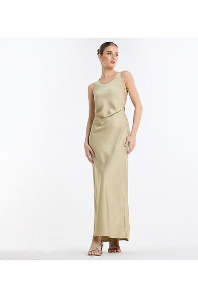 BCBG فستان ساتان قصير