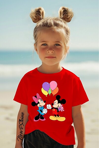 New Shine Majica za decu sa nadimkom Minnie i Mickey Mouse, velika veličina