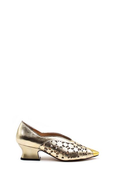 FAST STEP Pantofi de damă din piele naturală cu toc gros - 064ZA366
