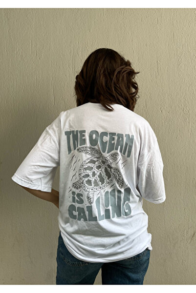 TRENDPUNKY - Μπλουζάκι Oversize με στάμπα χελώνας