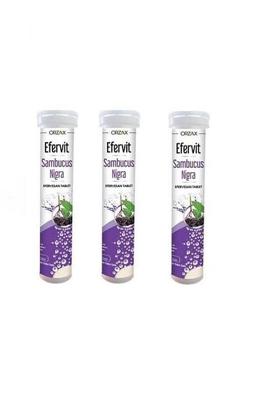 Ocean Efervit Sambucus Nigra Effervescent 20 Tablets 3 Pieces