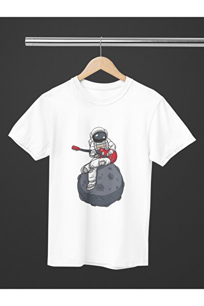 Butik TRIOC DE MÂNĂ SCURTĂ CU Gât rotund, imprimat prin transfer, cu astronau...