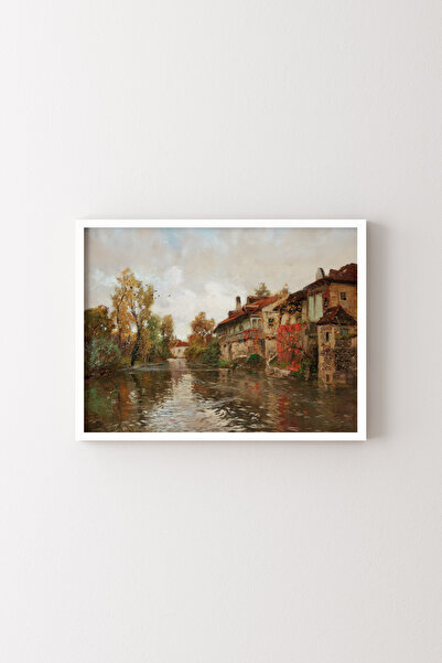 epiqart Beaulieu Along the River - White Frame
