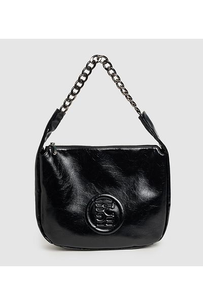 BCBG Black Logo Detail Shoulder Bag