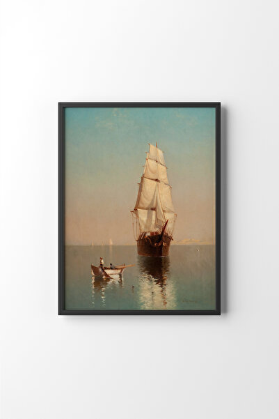 epiqart منظر سفينة - إطار أسود