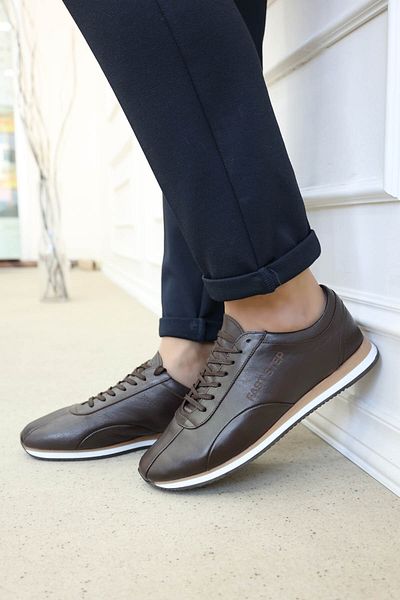 FAST STEP Ανδρικά αθλητικά παπούτσια από γνήσιο δέρμα 154MABNT