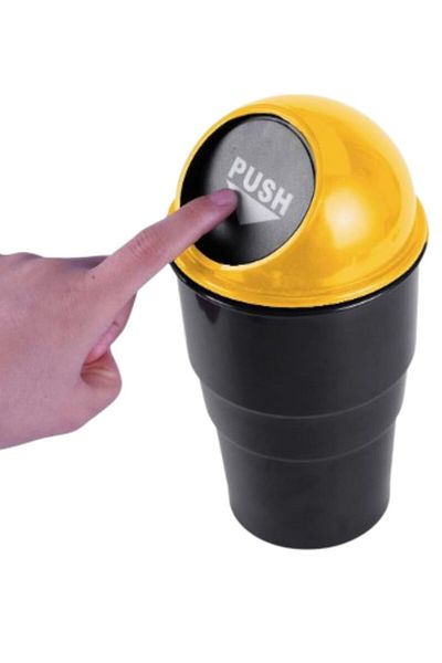 sky Car Interior Trash Can Yellow