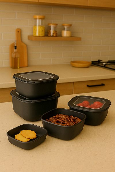 welcomein 3 Color Lockable Lid Storage Door Diffused Compatible with Microwave and Refrigerator