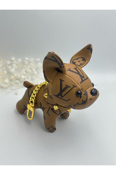 MyladyAccessoriess Accesoriu pentru geantă și breloc cu unghii maro pentru câine