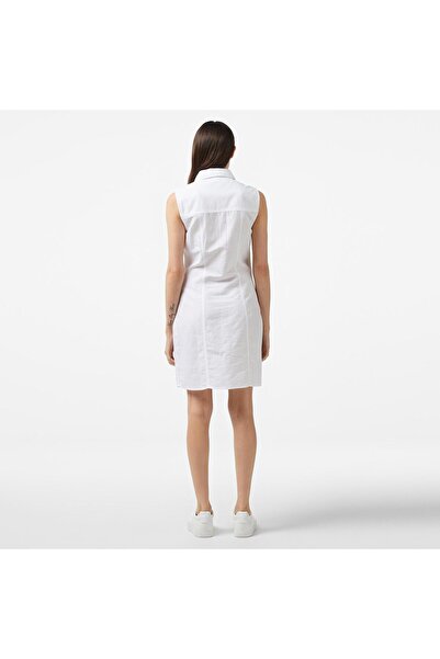Calvin Klein Sleeveless Cotton Shirt Dress Elbise