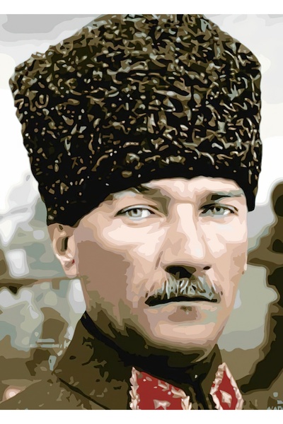 Goblen Atölyesi 50*60 cm BASKILI GOBLEN İPSİZ ATATÜRK 11