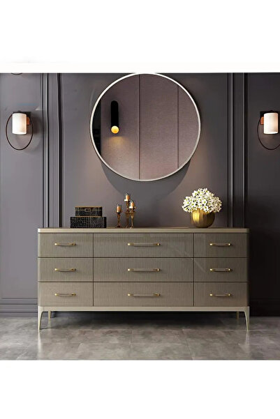 Generic 80*80 silver aluminum frame wall mirror, adds beauty to your home decor