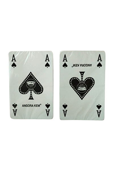 Angora Plastic Cream Playing Cards Playing Card 2Pcs