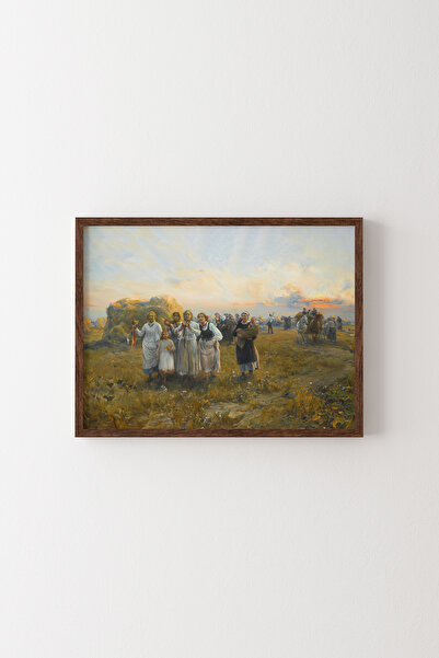 epiqart مهرجان الحصاد - إطار خشبي منقوش