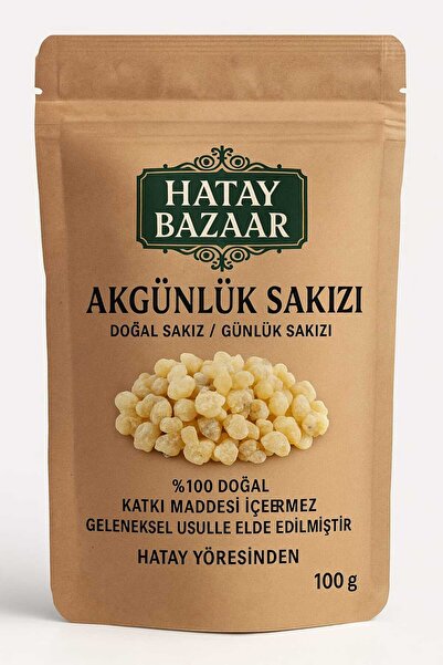 HatayBazaar Hatay Yöresel Günlük Sakızı Akgünlük - Bahhur (BUHUR) Tütsü - 100...