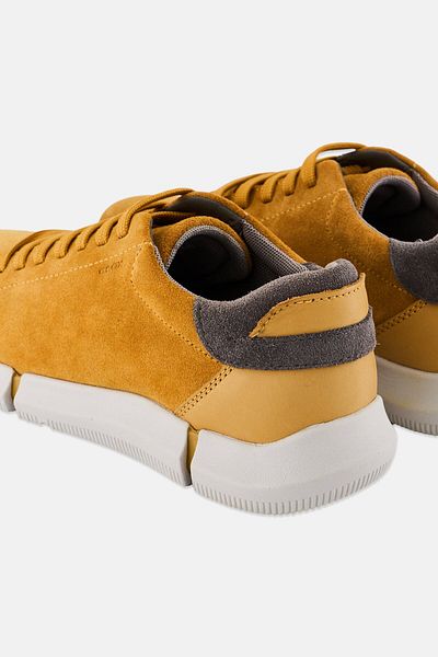 Geox Men U Adacter A Lace Up Casual Shoes, Mustard