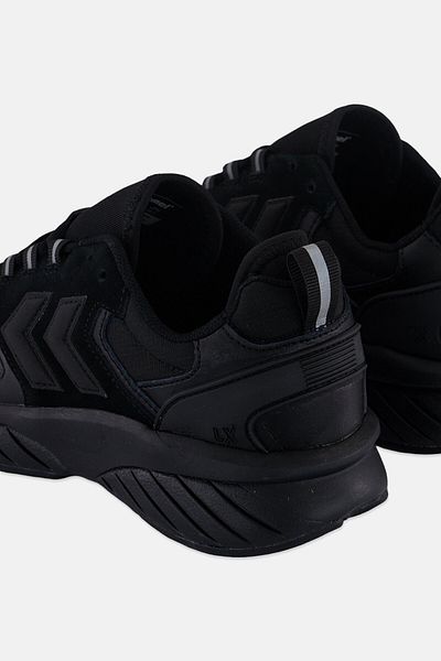 hummel Kids Boy Marathona Reach Lx Tonal Rib Lace Up Outdoor Shoes, Black