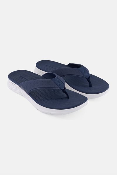 SKECHERS صندل رجالي سهل الارتداء للأنشطة الخارجية، لون أزرق داكن