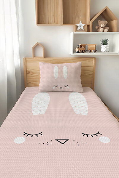 Talia Home طقم بيكيه للأطفال بنمط أرنب TLAP-239