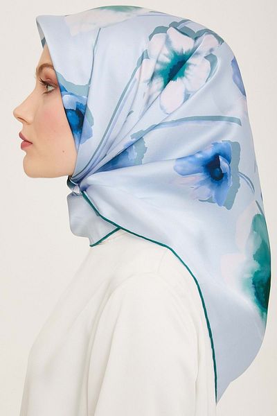 Armine DJ ΑΓΝΟ ΜΕΤΑΞΙ ΚΑΣΚΙΔΑ (SURA SILK ) 9105DT -04 ΜΠΛΕ
