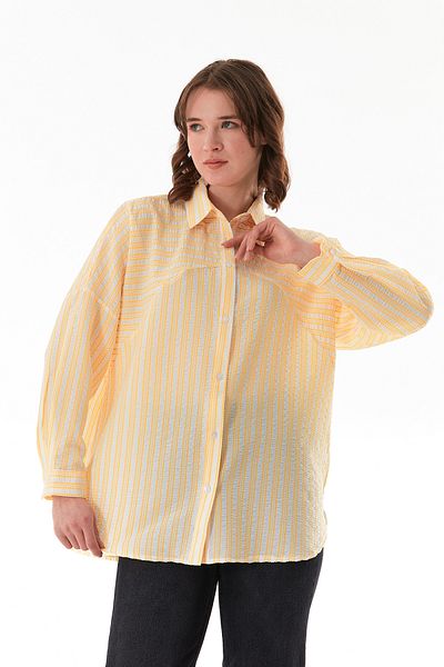 Fulla Moda STRIPED OVERSIZED SHIRT