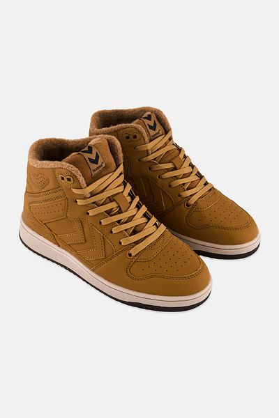 hummel Kids Boy St, Power Play Mid Winter Tex Lace Up Outdoor Shoes, Tan
