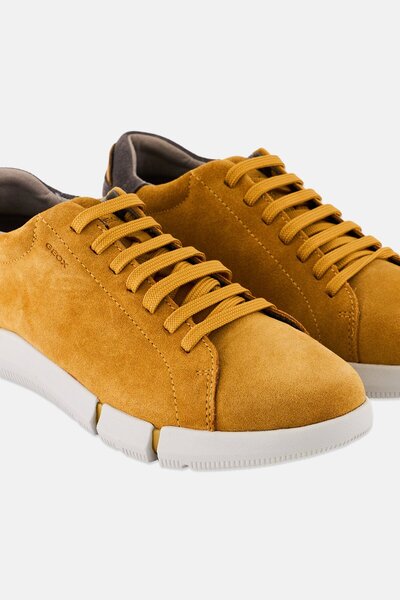 Geox Men U Adacter A Lace Up Casual Shoes, Mustard