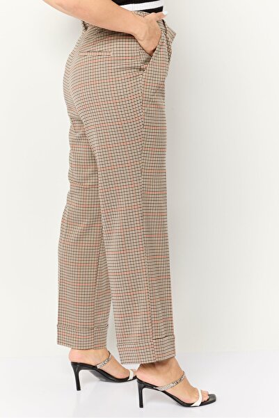 Esprit Women Regular Fit Allover Print Cuffed Pants, Multi