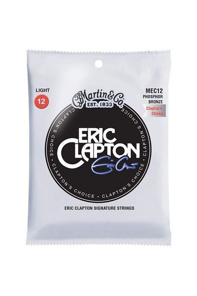 Martin Co MEC12 Clapton's Choice Phosphor Bronze سلسلة جيتار صوتي خفيفة 12-54