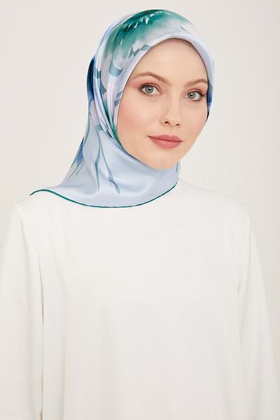 Armine DJ ΑΓΝΟ ΜΕΤΑΞΙ ΚΑΣΚΙΔΑ (SURA SILK ) 9105DT -04 ΜΠΛΕ
