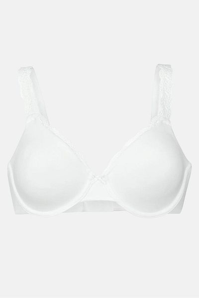 Tchibo Women Non Padded Lace Underwired Bra, White