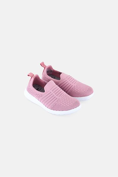 CLARKS Toddlers Girl Ezra Walk Slip On Causal Shoes, Light Pink/White
