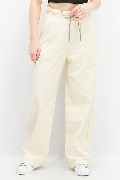 Puma Women Sportswear Fit Embroidered Infuse Paperbag Outdoor Pants, Beige