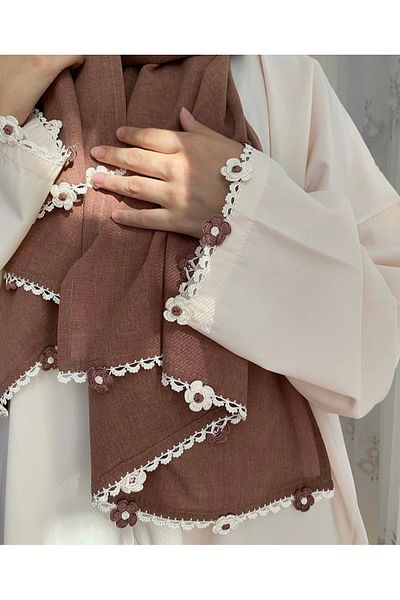 Nimet Abla Butik Hand Embroidered Prayer Robe Suit