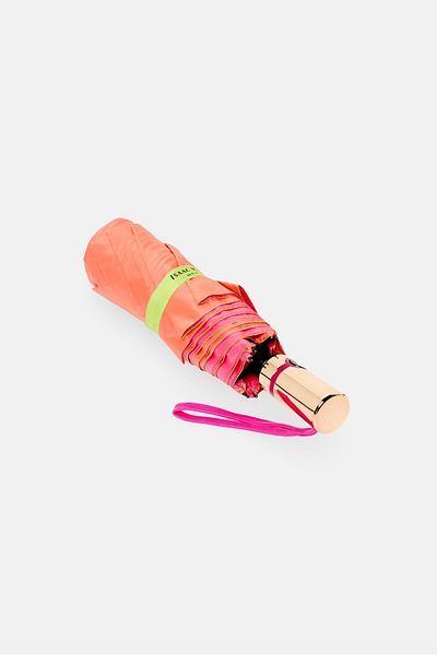 ISAAC MIZRAHI Plain Automatic Umbrella, Coral