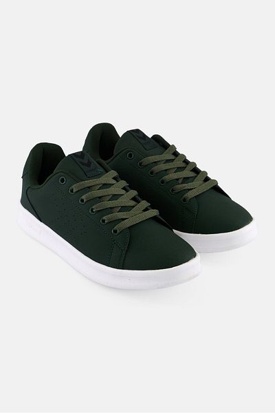 hummel Kids Boy Busan Synth Nubuck Lace Up Outdoor Shoes, Green