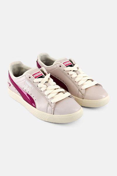 Puma Kids Boys Clyde Tokyo Lace Up Outdoor Shoes, Light Grey