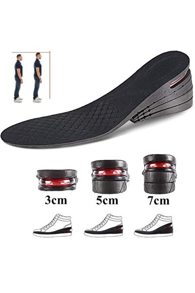 CNGZSHOP 3 Cm Hava Yastıklı Boy Uzatıcı Tabanlık Tamboy Geliştirilmiş Özel Ür...