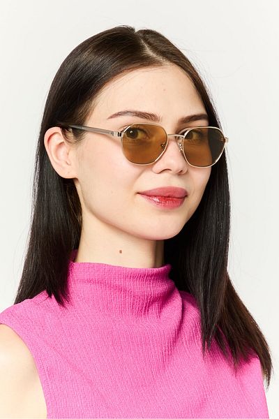 Guess Women GU0011632E51 Metal Sunglasses, Gold