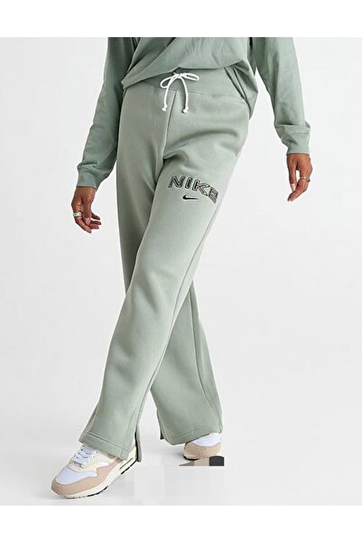 Nike Sportswear Phoenix Fleece Yüksek Bel Geniş Paça Logo Pantolon ASLAN SPORT