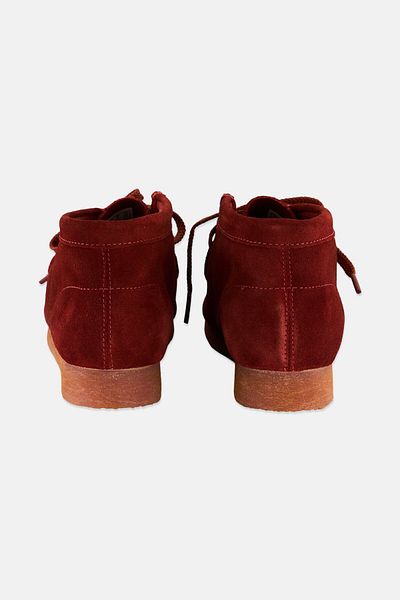 CLARKS Kids Girl Standard Wallabee Boot O Slip On Shoes, Rust
