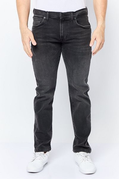 Riders by Lee Men Regular Fit Washed Stretchable Jeans, Black