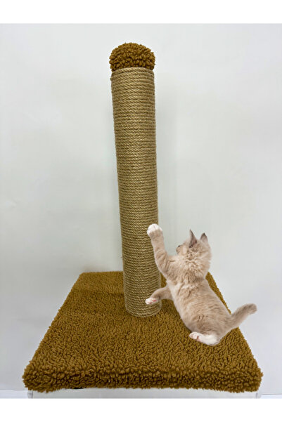 Komano Pontika Plush Woven Soft Single Cat Scratching Board 42 cm 100% Natural Jute Rope