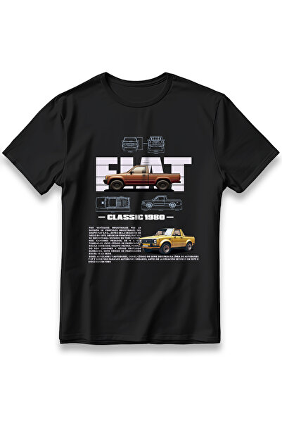 EZG Business FIAT 128 PICKUP 1980 T-Shirt Unisex %100 Cotton Pamuklu Rahat Re...