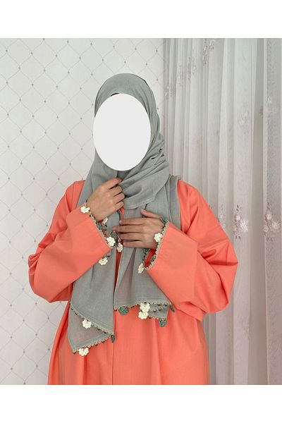 Nimet Abla Butik Hand Embroidered Prayer Robe Suit
